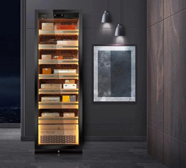 MON3800A Raching Precision Climate Controlled Electric Cigar Humidor Cabinet | 1,500 Cigars Raching