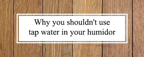 Why you shouldn't use tap water in your humidor