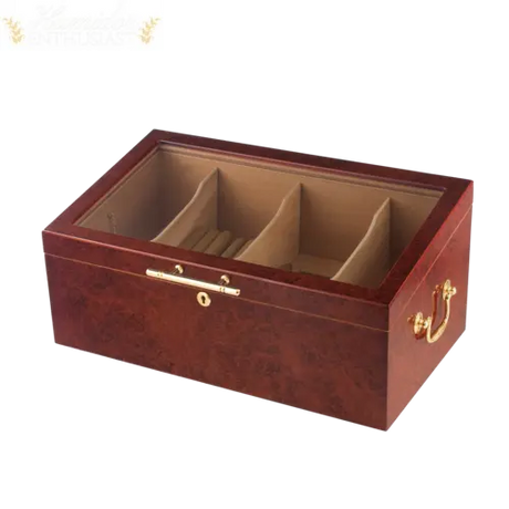 4 Bin Countertop Cigar Humidor Display Humidor Enthusiast