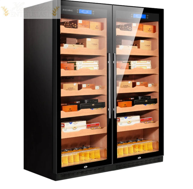 CS600 Raching Double Door (Two Sided) Electric Cigar Humidor Cabinet Raching