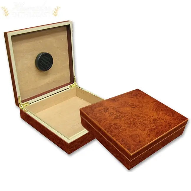 The Chateau Desktop Cigar Humidor w/ Humidifier - Humidor Enthusiast