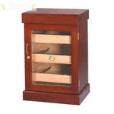 Humidor Mahogany Finish Mini Cigar Tower HUM-1200M - Humidor Enthusiast