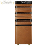 L5 Series 1200 Ct Cigar Humidor, Temperature and Humidity Control with Classic Leather and Spanish Cedar Drawers Humidor Enthusiast