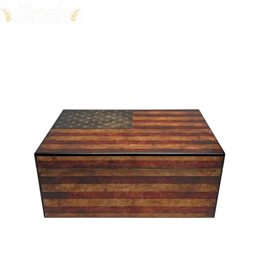 Old Glory Desktop Cigar Humidor Humidor Supreme