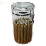 The Acrylic Jar Cigar Humidor with Humidifier - Humidor Enthusiast