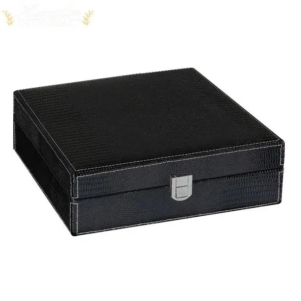 The Alligator Leather Desktop Cigar Humidor Gift Set - Humidor Enthusiast