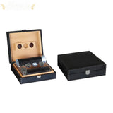 The Alligator Leather Desktop Cigar Humidor Gift Set - Humidor Enthusiast