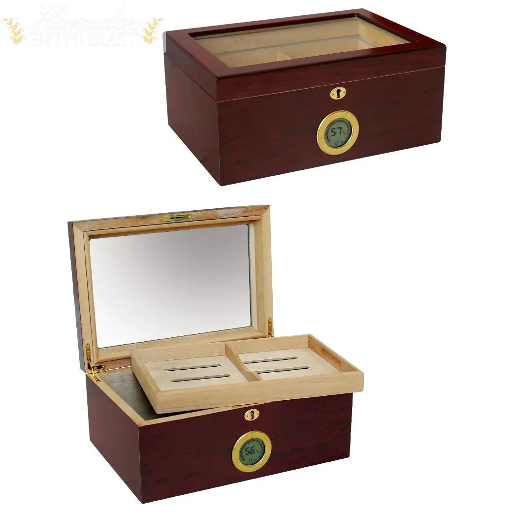 The Berkeley Digital Desktop Cigar  Humidor - Humidor Enthusiast