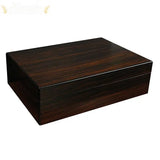 The Davenport Ebony Desktop Cigar Humidor Gift Set - Humidor Enthusiast