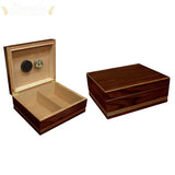 The Duke Routed Edge Desktop Cigar Humidor - Humidor Enthusiast