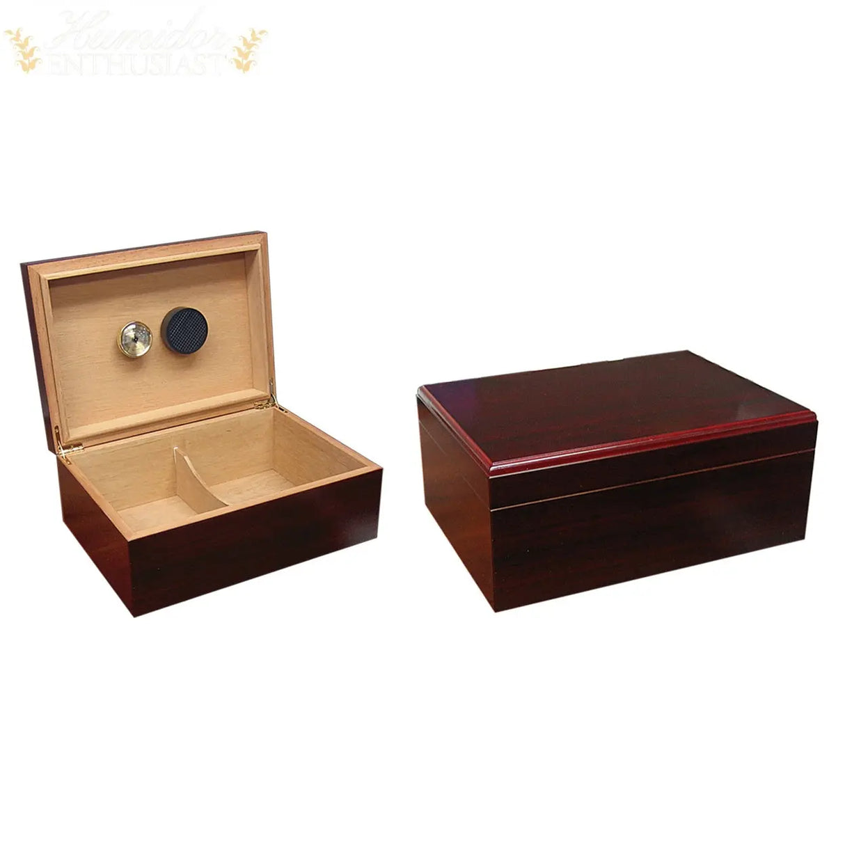 The Executive Cherry Desktop Cigar Humidor - Humidor Enthusiast