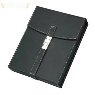 The Florence Black Leather Travel Cigar Humidor - Humidor Enthusiast