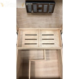 The Hampton Desktop Cigar Humidor With Diamond Pattern - Humidor Enthusiast