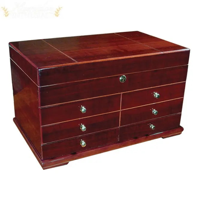 The Landmark Gloss Desktop Cigar Humidor - Humidor Enthusiast