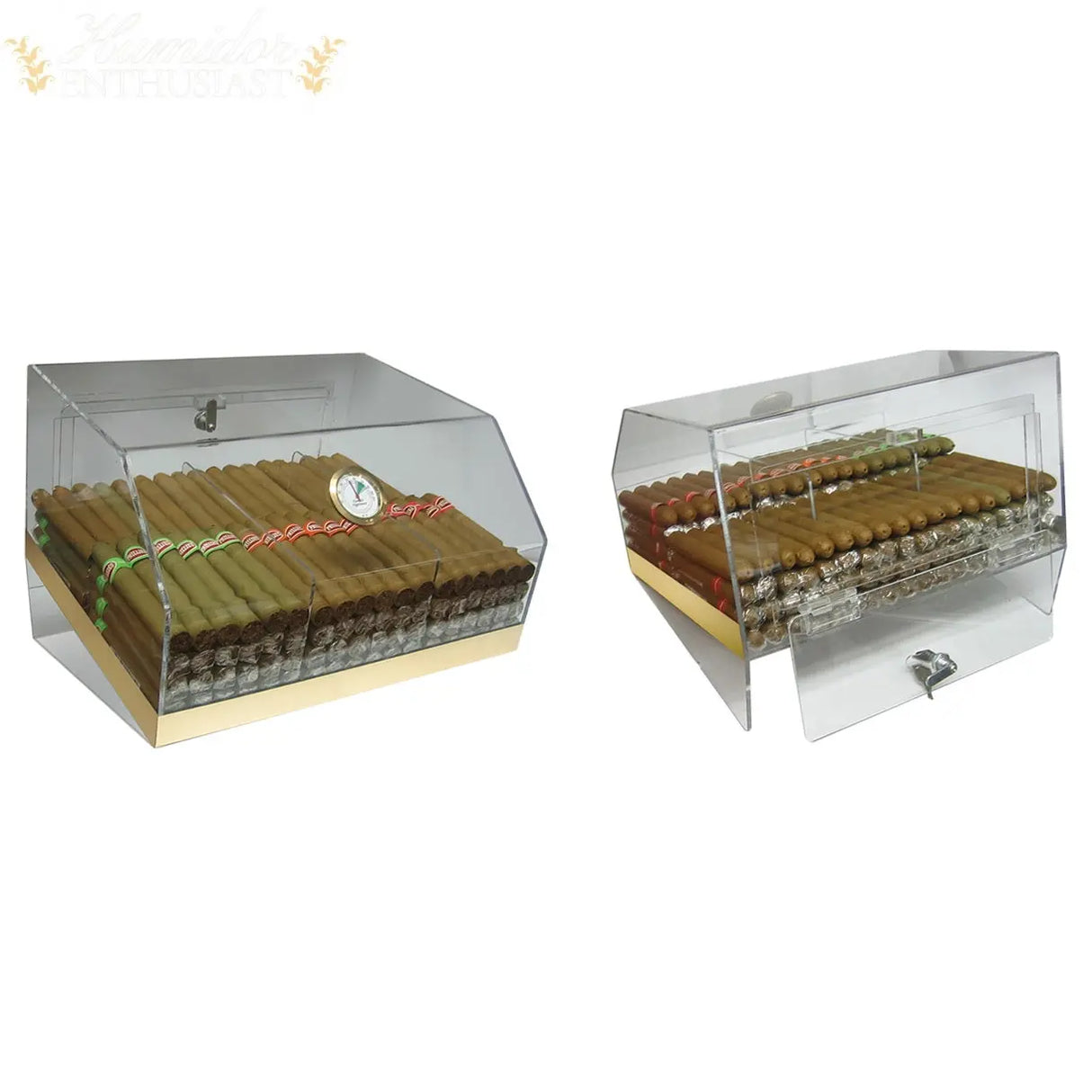 The Laurence Acrylic Display Cigar Humidor - Humidor Enthusiast