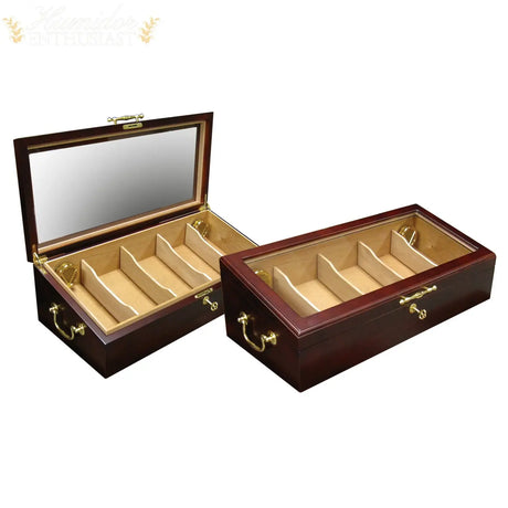 The Modena Countertop Display Desktop Cigar Humidor - Humidor Enthusiast