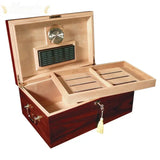 The Monte Carlo Cherry Desktop Cigar Humidor - Humidor Enthusiast