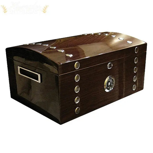 The Montgomery Studded Chest Desktop Cigar Humidor - Humidor Enthusiast