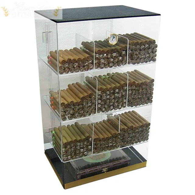 The Roosevelt Acrylic Countertop Display Cigar Humidor - Humidor Enthusiast