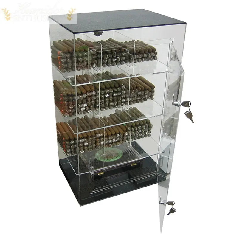 The Roosevelt Acrylic Countertop Display Cigar Humidor - Humidor Enthusiast