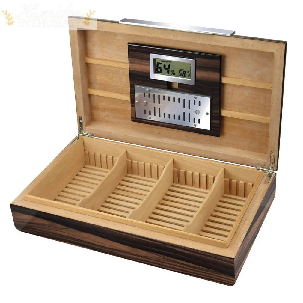 Prestige Import Group 'The Vanderbilt' - Ebony Wood Cigar Humidor