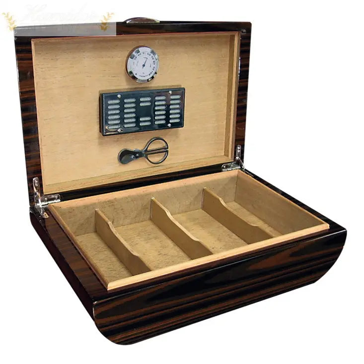 The Waldorf Arc Shaped Gloss Desktop Cigar Humidor - Humidor Enthusiast