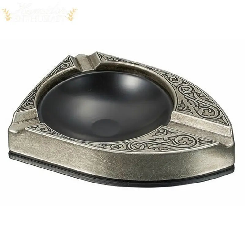 Visol Albion Mattle Silver Cigar Ashtray Visol