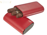 Visol Burgos Leather Travel Cigar Case in Black or Yellow Visol