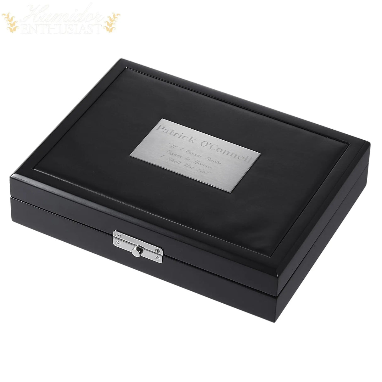 Visol Drako Black Travel Cigar Humidor - Holds 19 Cigars - Humidor Enthusiast