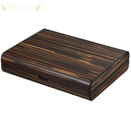 Visol Jerrod Exotic Ebony Desktop Cigar Humidor Gift Set - Humidor Enthusiast