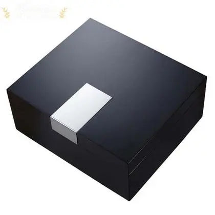 Visol Marcus Black Matte 50 Desktop Cigar Humidor - Humidor Enthusiast