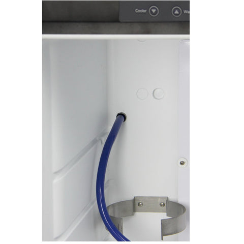 Kegco K309SS-2NK Dual Tap Faucet Digital Keg Fridge - Black Cabinet with Stainless Steel Door