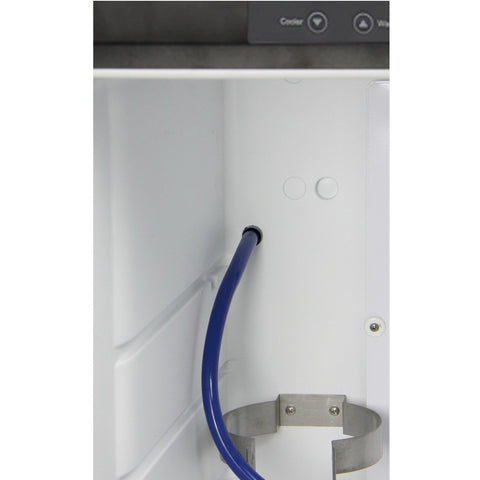 Kegco KOM30B-3 Double Faucet Digital Kombucharator - Black Cabinet with Matte Black Door