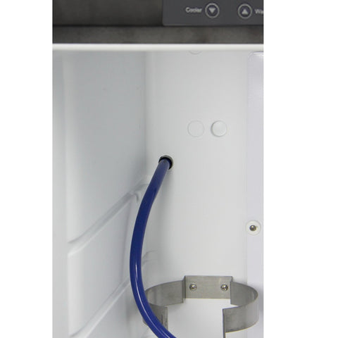 Kegco KOM30B-2 Double Faucet Digital Kombucharator - Black Cabinet with Matte Black Door