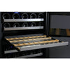 Image of Allavino 56 Bottle Dual Zone Stainless Steel  Wine Refrigerator