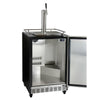 Image of Kegco HK38BSC-1 Full Size Digital Commercial Undercounter Kegerator with X-CLUSIVE Premium Direct Draw Kit - Right Hinge