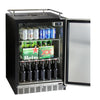 Image of Kegco HK38BSU-1 Single Tap Undercounter Kegerator with X-CLUSIVE Premium Direct Draw Kit - Right Hinge
