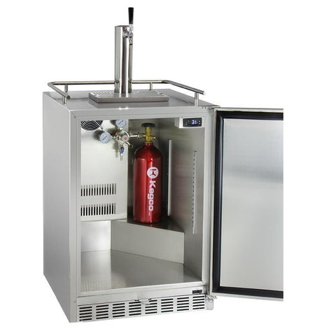 Kegco ICHK38SSU-1 Full Size Digital Outdoor Undercounter Cold Brew Coffee Javarator - Stainless Steel with Right Hinge