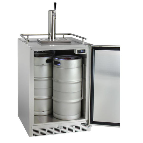 Kegco ICHK38SSU-1 Full Size Digital Outdoor Undercounter Cold Brew Coffee Javarator - Stainless Steel with Right Hinge