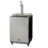 Image of Kegco HK38BSC-L-1 Full Size Digital Commercial Undercounter Kegerator with X-CLUSIVE Premium Direct Draw Kit - Left Hinge
