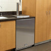 Image of Kegco HK48BSA-1 Single Tap ADA Undercounter Kegerator with X-CLUSIVE Premium Direct Draw Kit - Right Hinge
