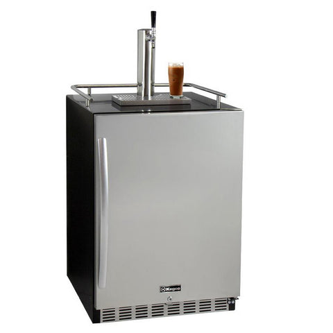 Kegco ICHK38BSU-1 Full Size Digital Undercounter Cold Brew Coffee Javarator - Black Right Hinge