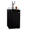 Image of Kegco ICK19B-2 Dual Faucet Javarator Cold-Brew Coffee Dispenser with Black Cabinet and Door