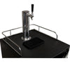 Image of Kegco K199SS-1NK Single Keg Tap Faucet Kegerator with Black Cabinet and Stainless Steel Door