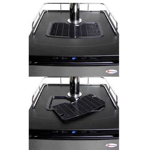 Kegco K309SS-1NK Full Size Single Tap Faucet Kegerator - Black Cabinet with Stainless Steel Door