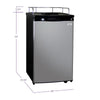 Image of Kegco MDK-199SS-01 Kegerator Cabinet Only - Black Cabinet and Stainless Steel Door