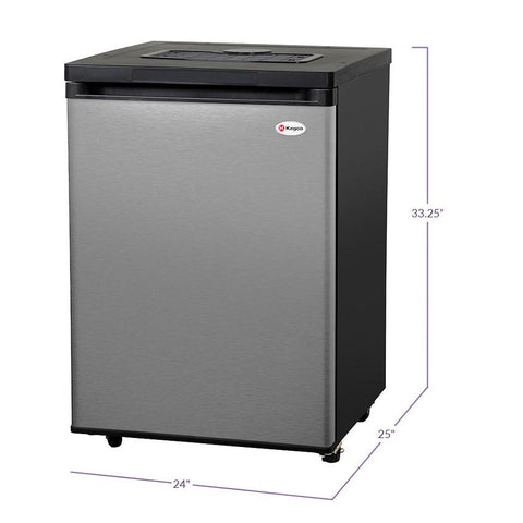 Kegco MDK-209SS-01 Full Size Kegerator - Black Cabinet with Stainless Steel Door - No Kit, Cabinet Only