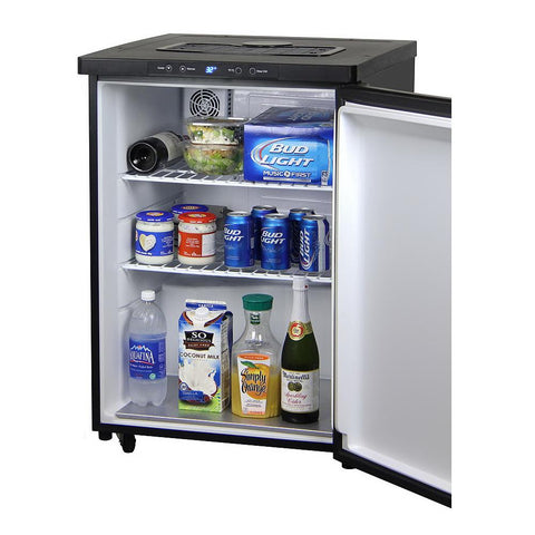 Kegco MDK-309SS-01 Full Size Digital Kegerator - Black Cabinet with Stainless Steel Door - No Kit, Cabinet Only
