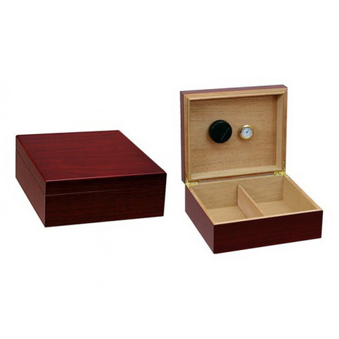 Prestige Import Group, Prestige Chalet Cherry or Black Humidor with Humidifier & Hygrometer, Humidor - Humidor Enthusiast