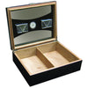 Image of Prestige Import Group, Prestige Import Group 'The Delano' Black Humidor with UV Glass, Humidor - Humidor Enthusiast